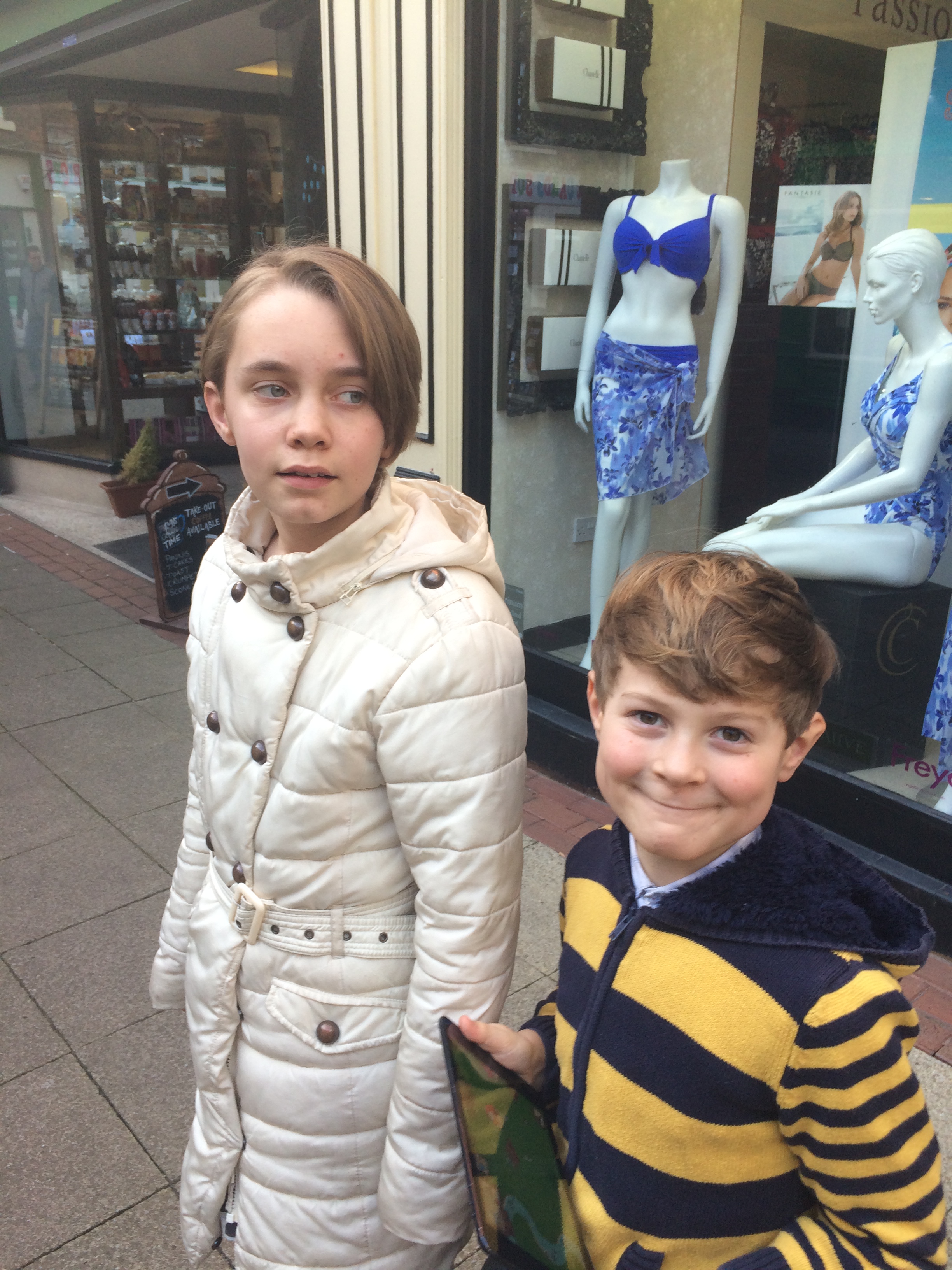 Lily and Joel, post haircuts.